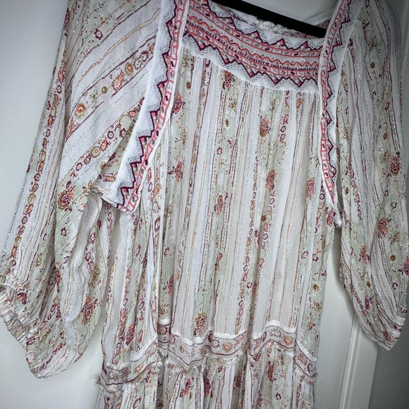 Free People Embroidered Tunic top small dance - Picture 2 of 12